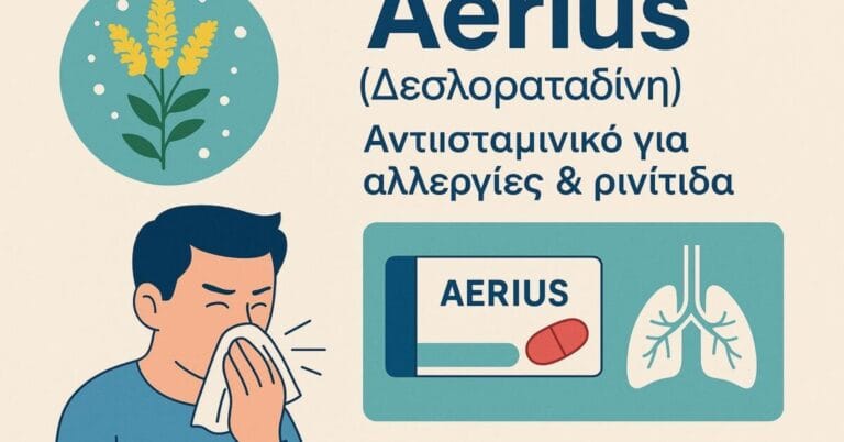 Aerius (Δεσλοραταδίνη): Αντιισταμινικό για αλλεργίες & ρινίτιδα | Μικροβιολογικό Λαμία
