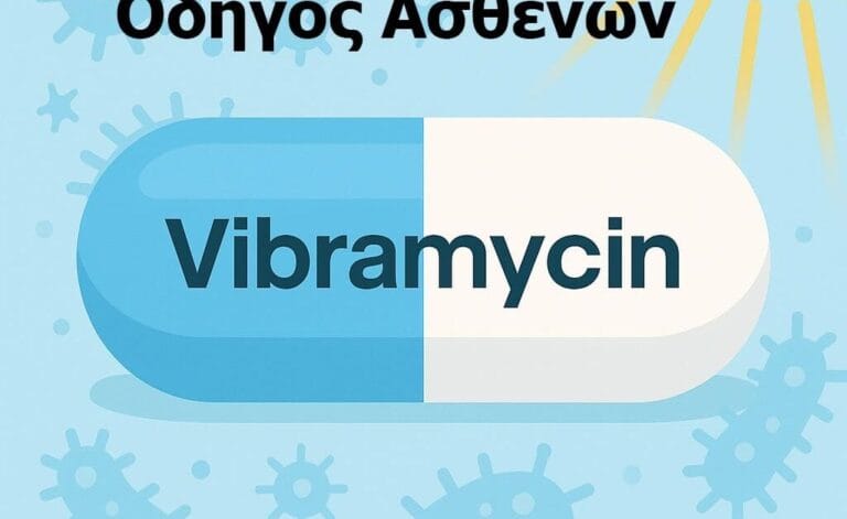 Vibramycin Δοξυκυκλίνη: Πώς Παίρνεται, Παρενέργειες & Ήλιος