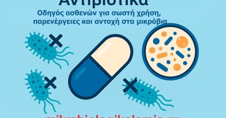 Αντιβιοτικά – Πλήρης οδηγός για ασθενείς: χρήση, παρενέργειες, αντοχή και σωστή λήψη
