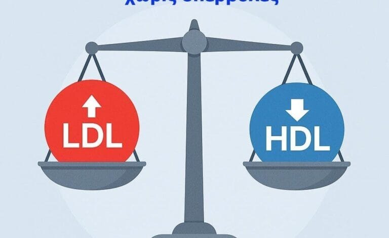 Υψηλή Χοληστερίνη: Αιτίες, Στόχοι LDL, Εξετάσεις & Θεραπεία