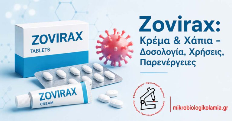 Zovirax: Κρέμα & Χάπια – Δοσολογία, Χρήσεις, Παρενέργειες 5 Zovirax κρέμα και χάπια με δοσολογία χρήσεις και παρενέργειες – Μικροβιολογικό Λαμία