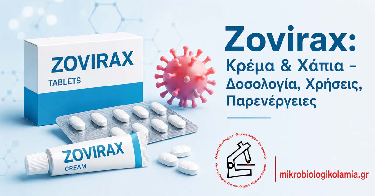 Zovirax κρέμα και χάπια με δοσολογία χρήσεις και παρενέργειες – Μικροβιολογικό Λαμία
