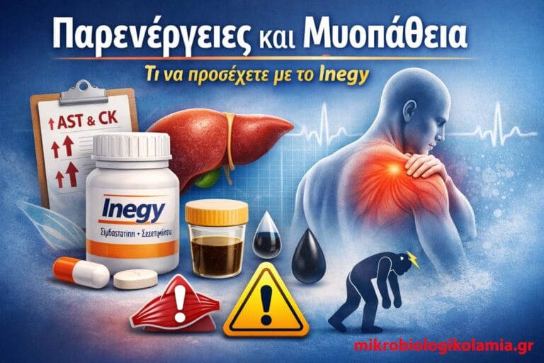 Inegy (Εζετιμίμπη + Σιμβαστατίνη) – Τι είναι, Πόσο Ρίχνει την LDL & Παρενέργειες