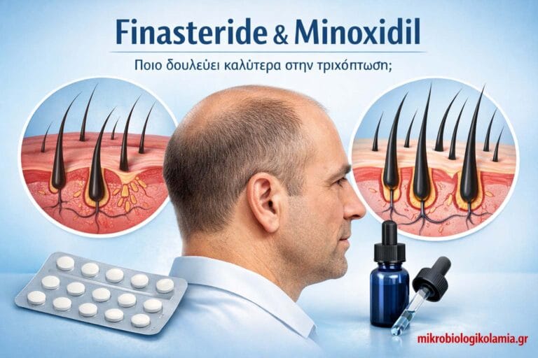 Finasteride Minoxidil για Τριχόπτωση: Ποιο Δουλεύει Καλύτερα & Πότε