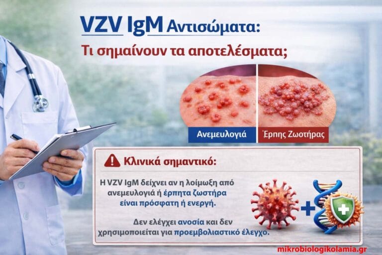 VZV IgM: Εξέταση Αίματος για Ανεμευλογιά & Έρπητα Ζωστήρα