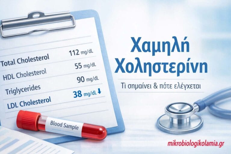 Χαμηλή Χοληστερίνη: Τι σημαίνει, αιτίες & πότε χρειάζεται έλεγχος