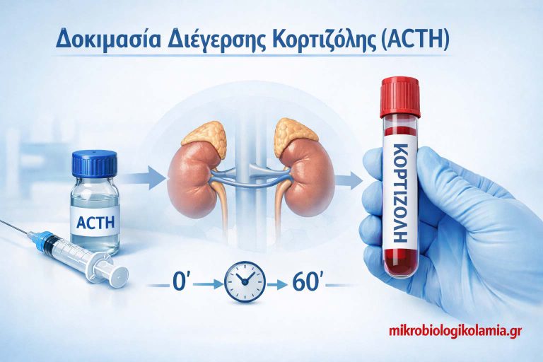 Δοκιμασία Διέγερσης Κορτιζόλης (ACTH): Πότε & Πώς