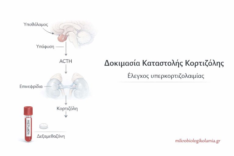 Δοκιμασία Καταστολής Κορτιζόλης (1 mg Δεξαμεθαζόνη): Ερμηνεία & Φυσιολογικές Τιμές