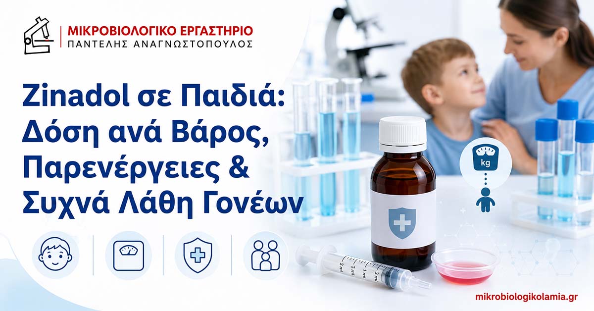 Zinadol σε Παιδιά: Δόση ανά Βάρος, Παρενέργειες & Συχνά Λάθη Γονέων 1 Zinadol σε παιδιά με αναφορά σε δόση ανά βάρος, παρενέργειες και συχνά λάθη γονέων σε featured image για το mikrobiologikolamia.gr