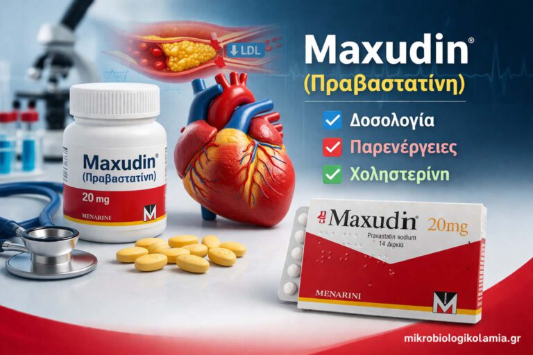 Maxudin (Πραβαστατίνη): Πότε Χρησιμοποιείται, Δοσολογία, Παρενέργειες