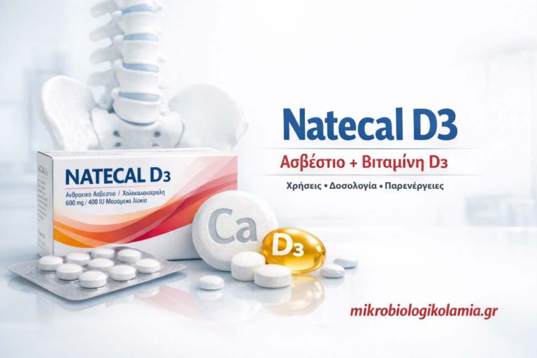 Natecal D3: Χρήσεις, Δοσολογία, Παρενέργειες & Οστά