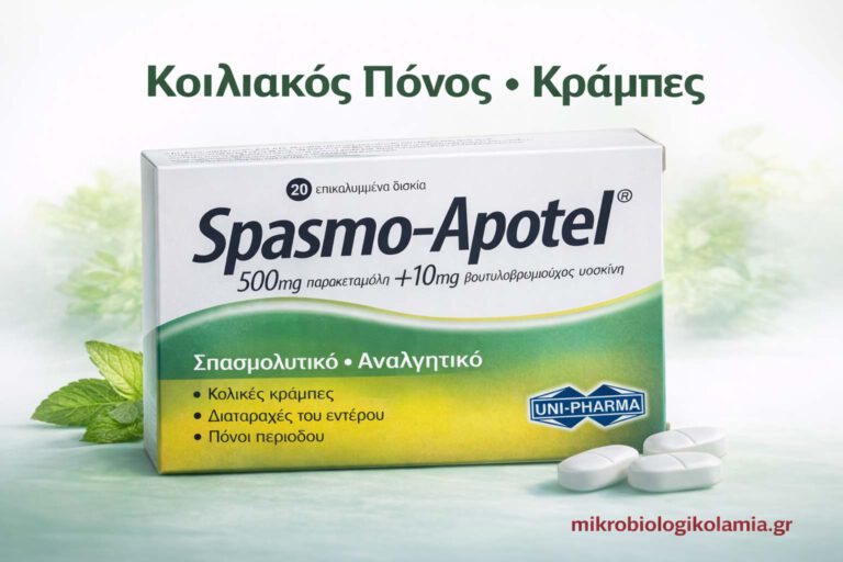 Spasmo-Apotel: Χρήσεις, Δοσολογία, Παρενέργειες & Κοιλιακός Πόνος