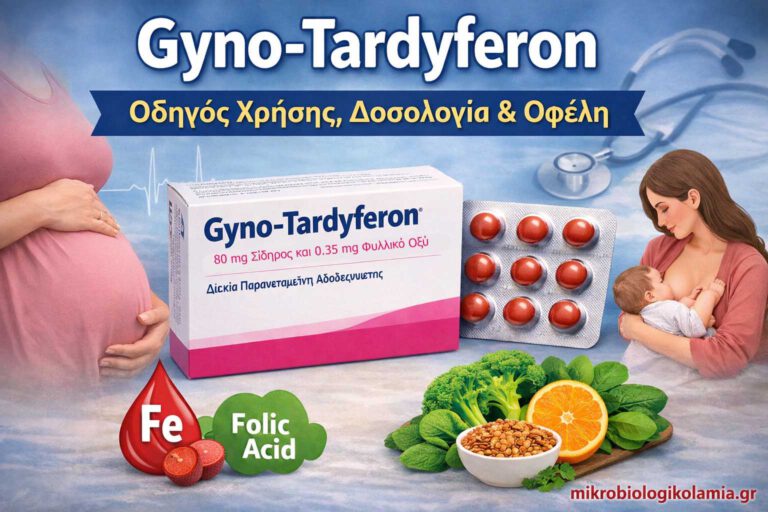 Gyno-Tardyferon: Σίδηρος, Φυλλικό Οξύ, Δοσολογία & Χρήση στην Εγκυμοσύνη