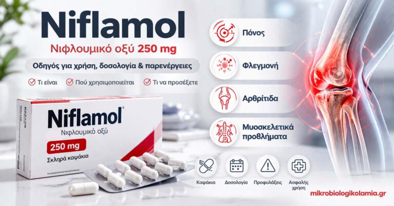 Niflamol νιφλουμικό οξύ 250 mg οδηγός για δοσολογία παρενέργειες και χρήσεις