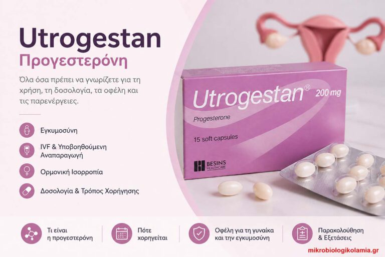 Utrogestan προγεστερόνη για εγκυμοσύνη, IVF και ορμονική υποστήριξη