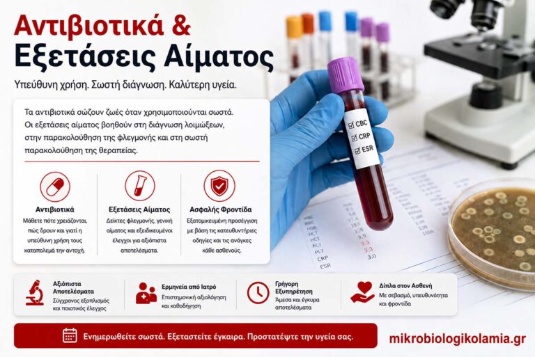 Αντιβιοτικά και Εξετάσεις Αίματος: Πότε Χρειάζονται