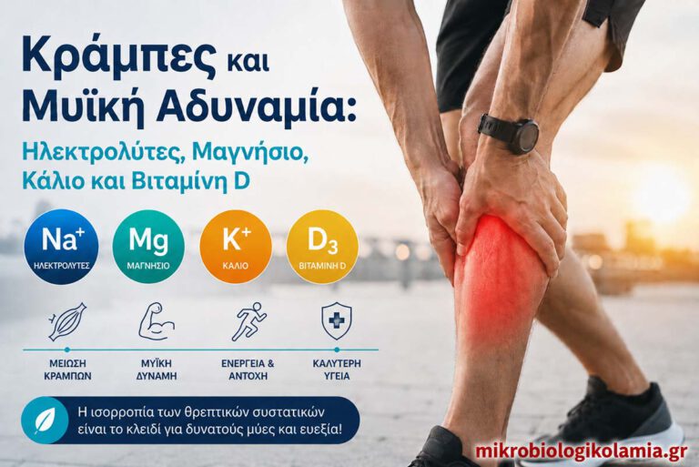 Κράμπες και Μυϊκή Αδυναμία: Ηλεκτρολύτες, Μαγνήσιο, Κάλιο & Βιταμίνη D 5 Κράμπες και μυϊκή αδυναμία με έμφαση σε ηλεκτρολύτες, μαγνήσιο, κάλιο και βιταμίνη D