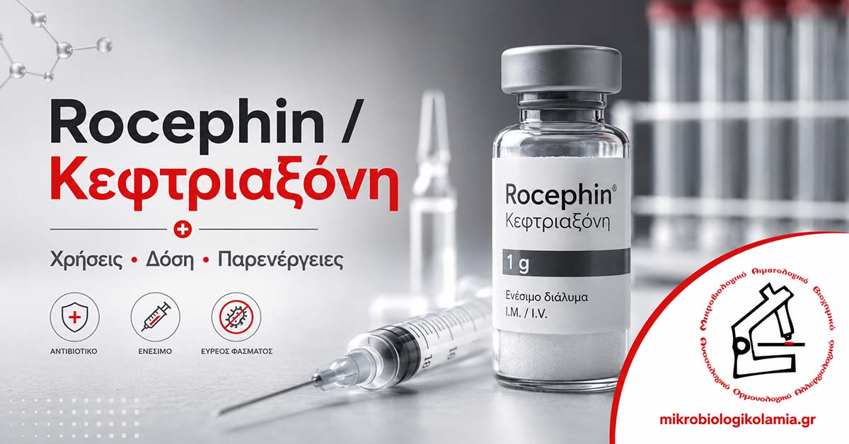 Rocephin / Κεφτριαξόνη: Χρήσεις, Δόση, Παρενέργειες & Εξετάσεις 1 Rocephin κεφτριαξόνη ενέσιμο αντιβιοτικό για βακτηριακές λοιμώξεις με χρήσεις δόση και παρενέργειες