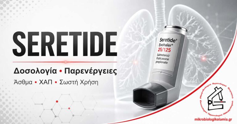 Seretide δοσολογία παρενέργειες άσθμα ΧΑΠ και σωστή χρήση εισπνεόμενου