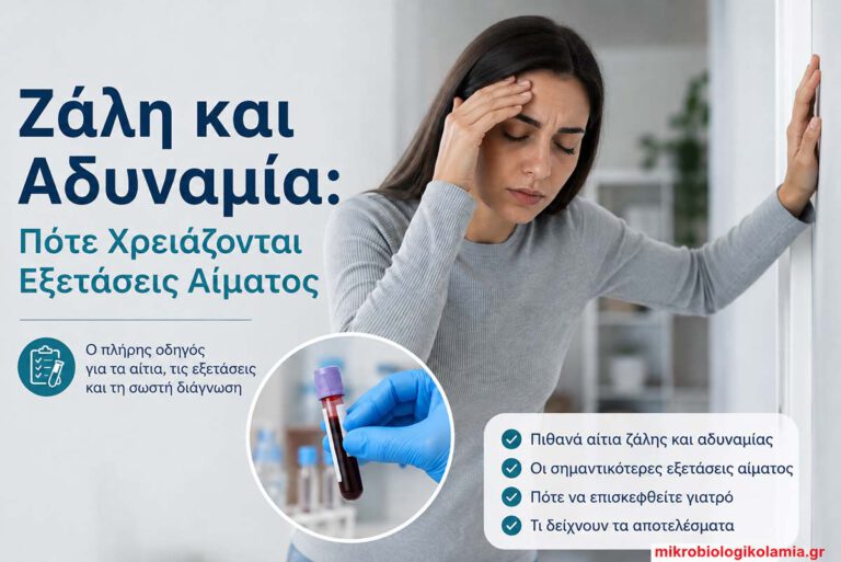 Ζάλη και αδυναμία – πότε χρειάζονται εξετάσεις αίματος