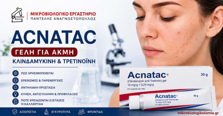 Acnatac γέλη για ακμή με κλινδαμυκίνη και τρετινοΐνη