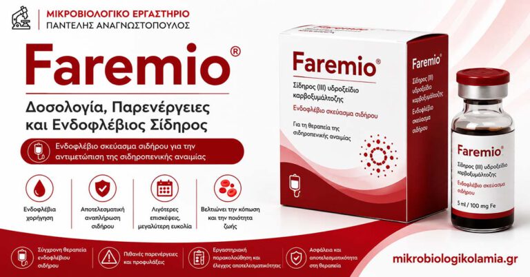 Faremio: Δοσολογία, Παρενέργειες και Ενδοφλέβιος Σίδηρος 2 Faremio: δοσολογία, παρενέργειες και ενδοφλέβιος σίδηρος