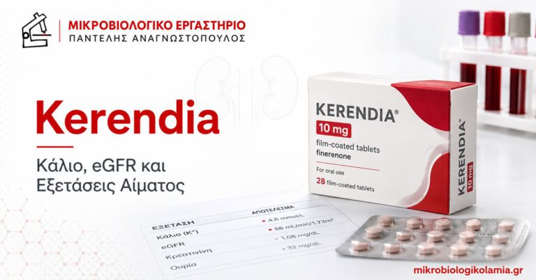 Kerendia – κάλιο, eGFR και εξετάσεις αίματος