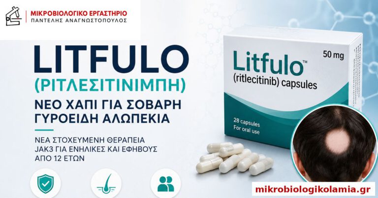 Litfulo με ριτλεσιτινίμπη για τη θεραπεία σοβαρής γυροειδούς αλωπεκίας στην Ελλάδα