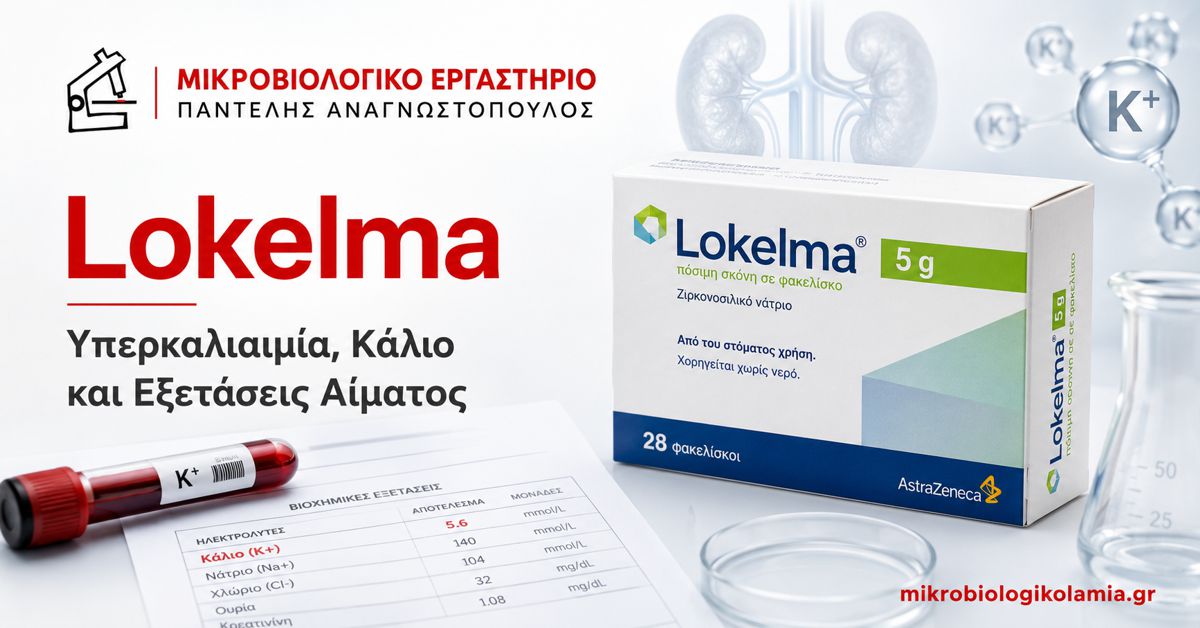 Lokelma: Υπερκαλιαιμία, Κάλιο και Εξετάσεις Αίματος