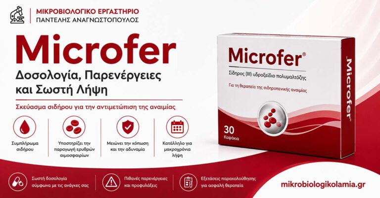 Microfer: Δοσολογία, Παρενέργειες και Σωστή Λήψη 3 Microfer: δοσολογία, παρενέργειες και σωστή λήψη