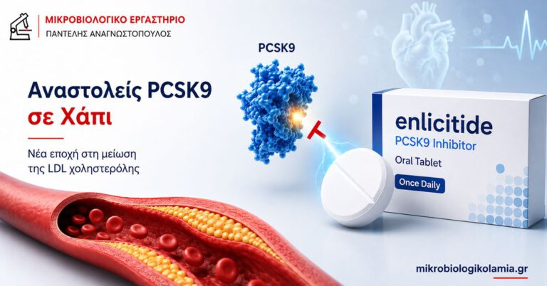 Αναστολείς PCSK9 σε χάπι και enlicitide για τη μείωση της LDL χοληστερόλης
