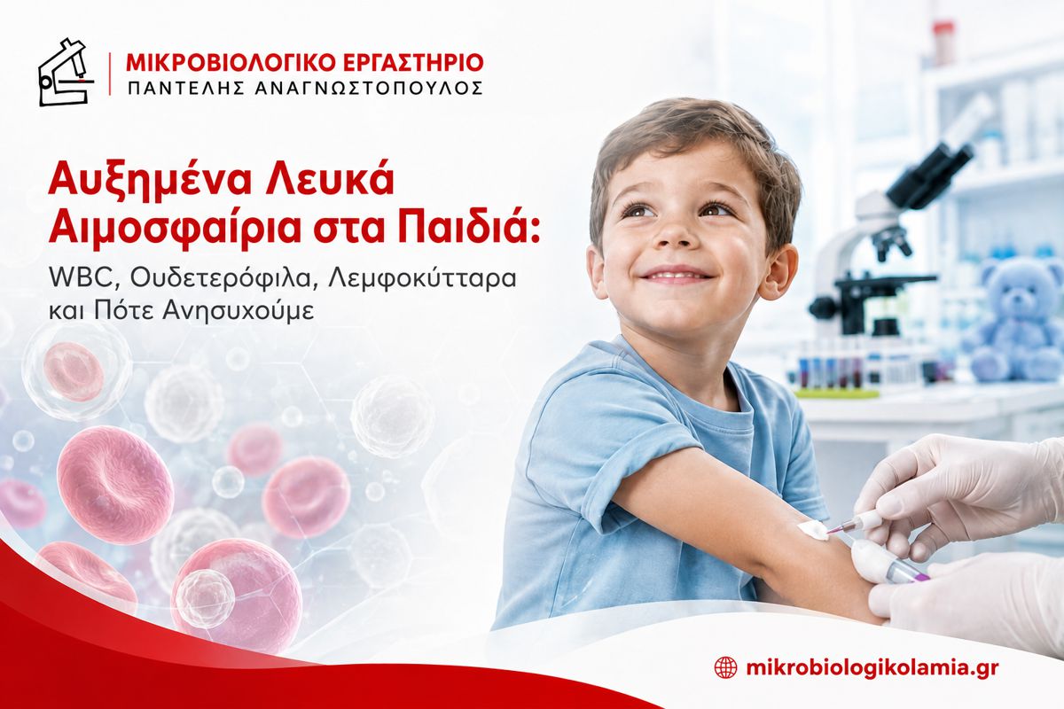 Αυξημένα Λευκά στα Παιδιά: WBC, NEUT, LYM 1 Αυξημένα λευκά αιμοσφαίρια στα παιδιά – WBC, ουδετερόφιλα και λεμφοκύτταρα