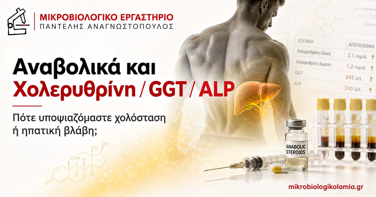 Αναβολικά και Χολερυθρίνη: GGT, ALP και Χολόσταση 1 Αναβολικά και χολερυθρίνη, GGT και ALP – χολόσταση και ηπατική βλάβη