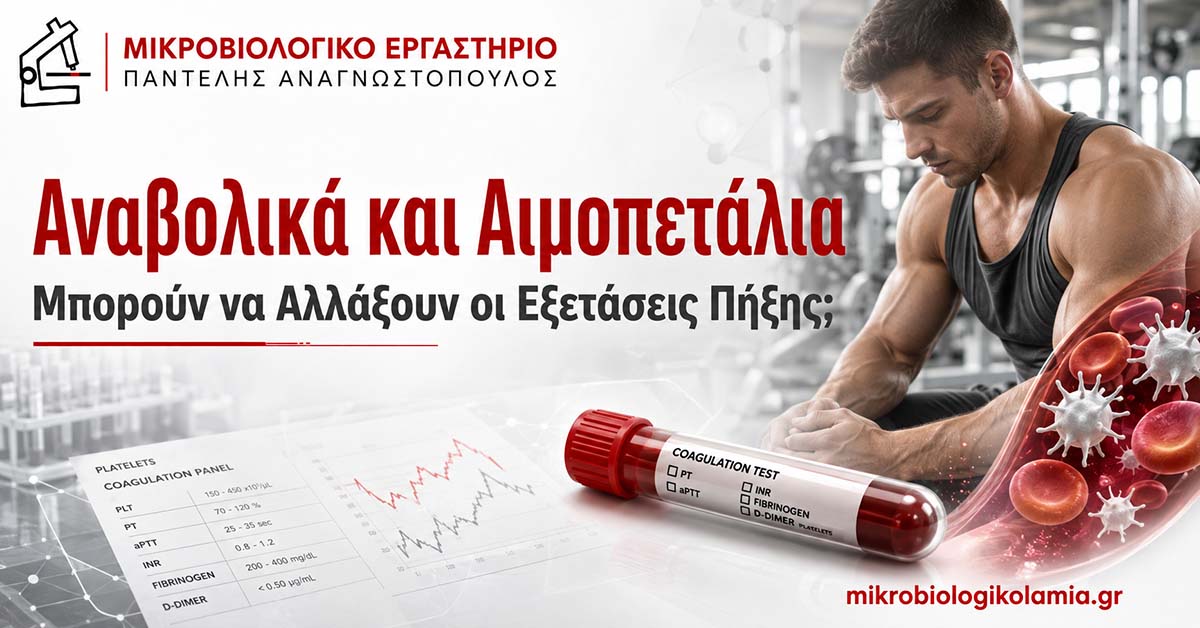 Αναβολικά και Αιμοπετάλια: Εξετάσεις Πήξης και Κίνδυνος Θρόμβωσης 1 Αναβολικά και αιμοπετάλια – εξετάσεις πήξης, γενική αίματος και κίνδυνος θρόμβωσης