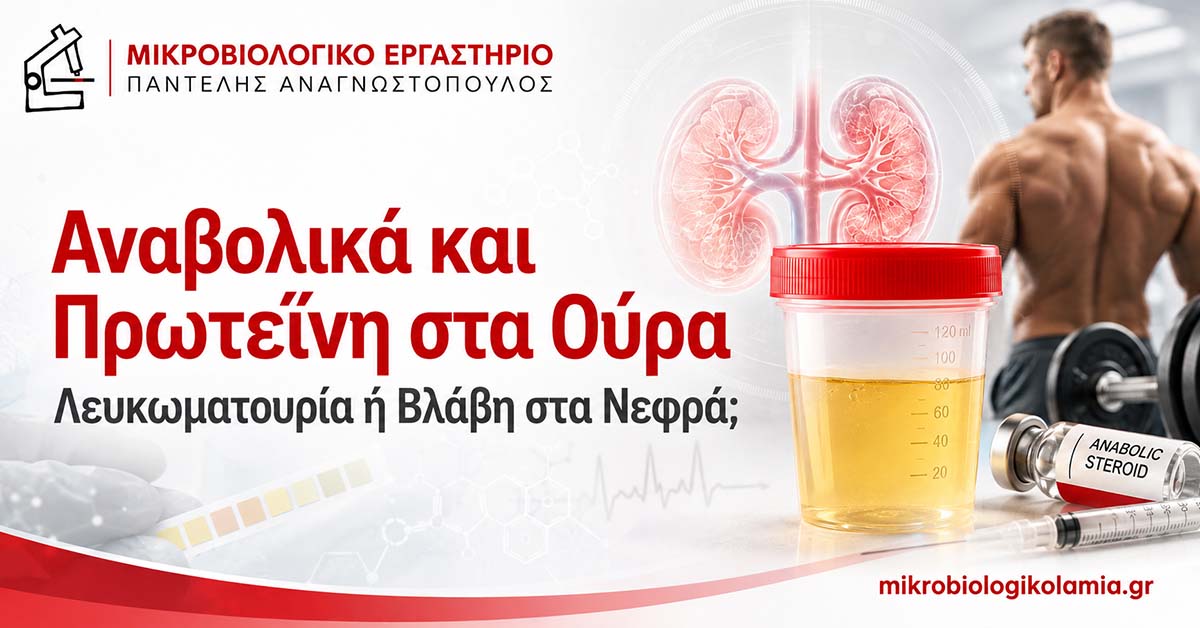 Αναβολικά και Πρωτεΐνη στα Ούρα: Πότε Ανησυχούμε; 1 Αναβολικά και πρωτεΐνη στα ούρα – λευκωματουρία και έλεγχος νεφρικής λειτουργίας