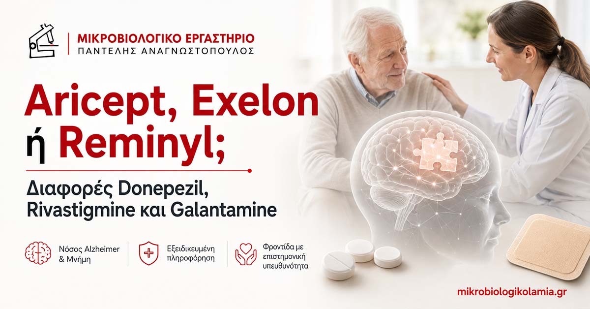 Aricept Exelon Reminyl: Διαφορές στη Θεραπεία Alzheimer