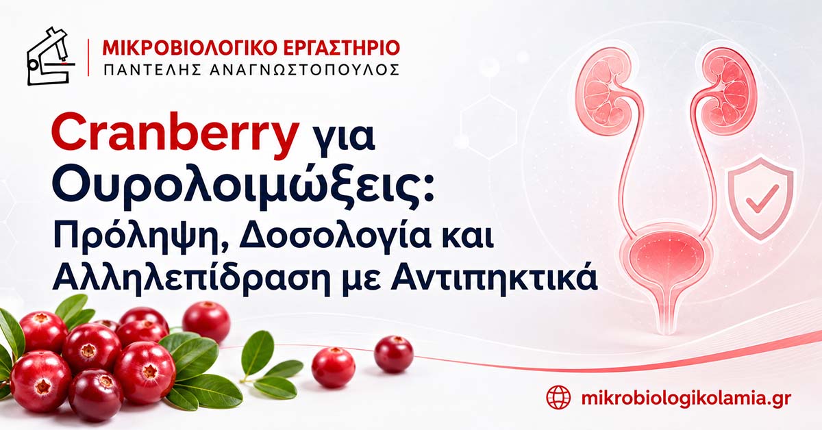 Cranberry για ουρολοιμώξεις – πρόληψη, δοσολογία και αλληλεπίδραση με αντιπηκτικά
