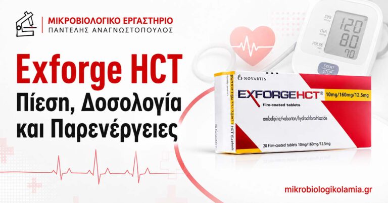 Exforge HCT: Πίεση, Δοσολογία, Παρενέργειες και Εξετάσεις 1 Exforge HCT για αρτηριακή πίεση – δοσολογία, παρενέργειες και εξετάσεις