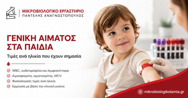 Γενική αίματος στα παιδιά – WBC, ουδετερόφιλα, λεμφοκύτταρα, αιμοσφαιρίνη και τιμές ανά ηλικία
