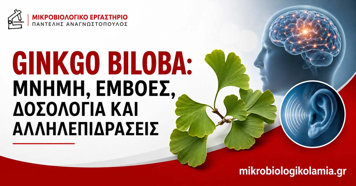 Ginkgo Biloba: Μνήμη, Εμβοές και Αλληλεπιδράσεις 1 Ginkgo Biloba για μνήμη, εμβοές, δοσολογία και αλληλεπιδράσεις