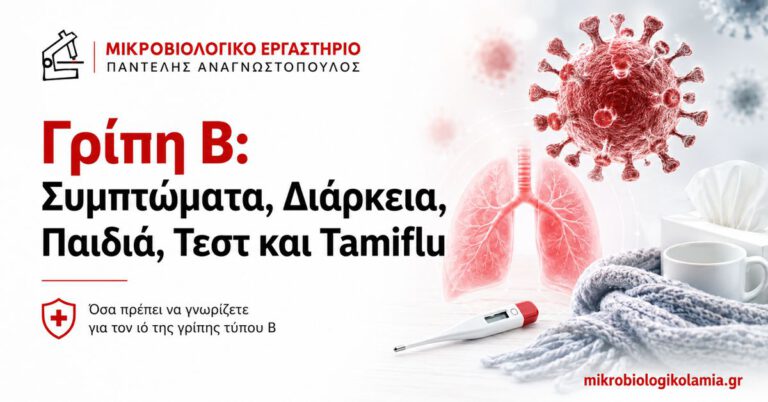 Γρίπη Β – συμπτώματα, διάρκεια, παιδιά, τεστ και Tamiflu