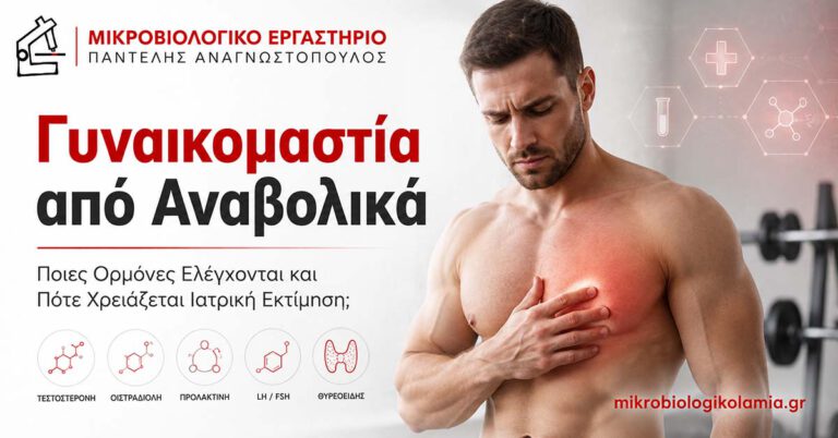 Γυναικομαστία από αναβολικά και ορμονικός έλεγχος σε άνδρα
