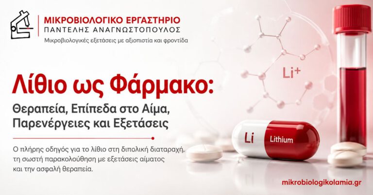 Λίθιο ως φάρμακο – θεραπεία, επίπεδα στο αίμα, παρενέργειες και εξετάσεις
