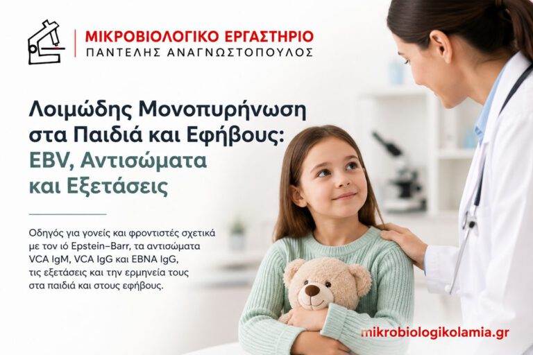 Λοιμώδης μονοπυρήνωση στα παιδιά και εφήβους – EBV, αντισώματα και εξετάσεις