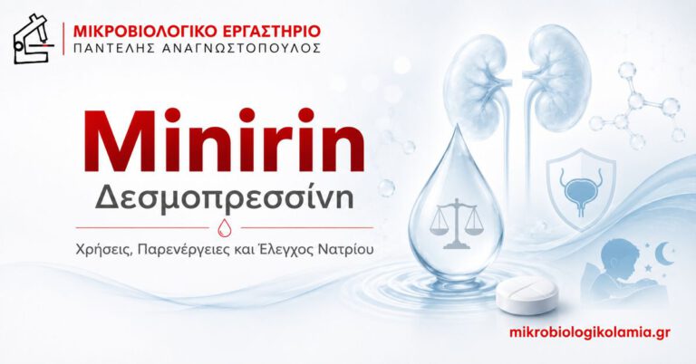 Minirin: Δεσμοπρεσσίνη, Χρήσεις, Νάτριο και Παρενέργειες 2 Minirin δεσμοπρεσσίνη – χρήσεις, παρενέργειες και έλεγχος νατρίου