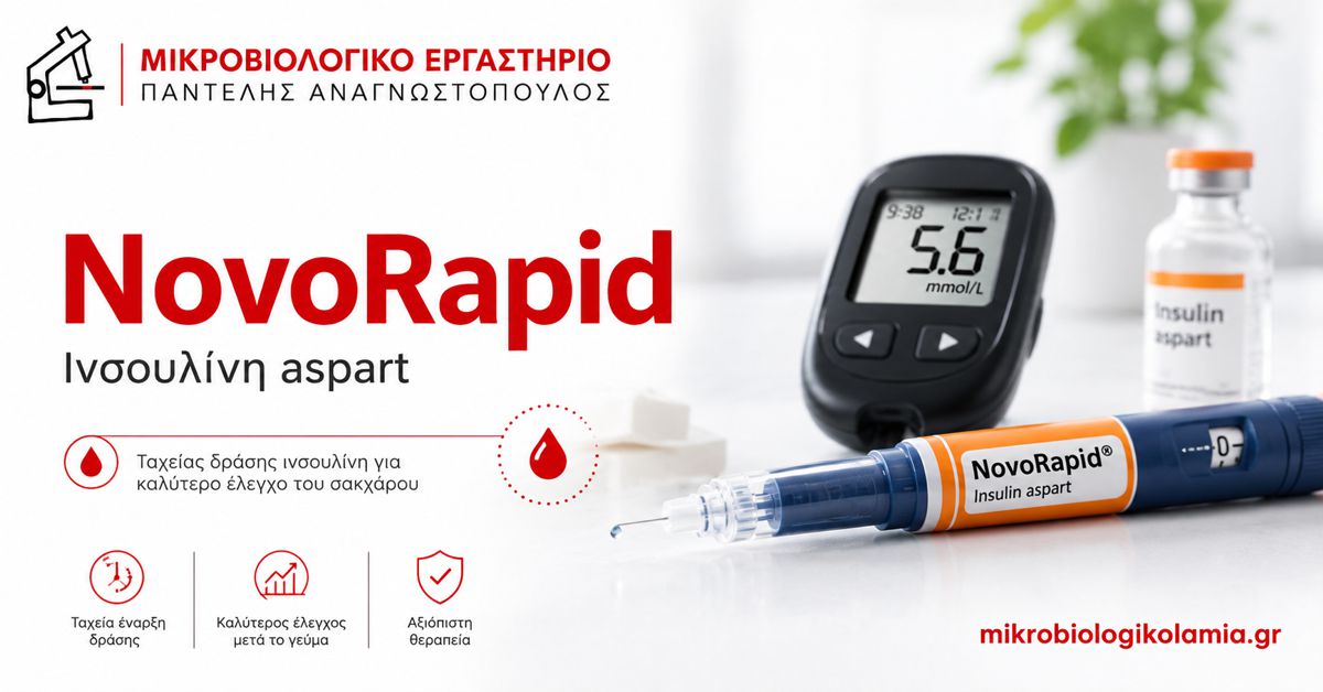 NovoRapid: Ινσουλίνη Aspart, Χρήση και Παρενέργειες 1 NovoRapid ινσουλίνη aspart ταχείας δράσης για τον σακχαρώδη διαβήτη