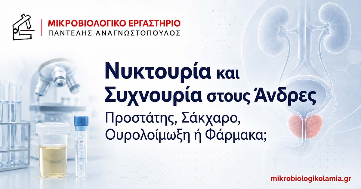 Νυκτουρία και Συχνουρία στους Άνδρες: Αιτίες & Εξετάσεις 1 Νυκτουρία και συχνουρία στους άνδρες – προστάτης, σάκχαρο και ουρολοίμωξη