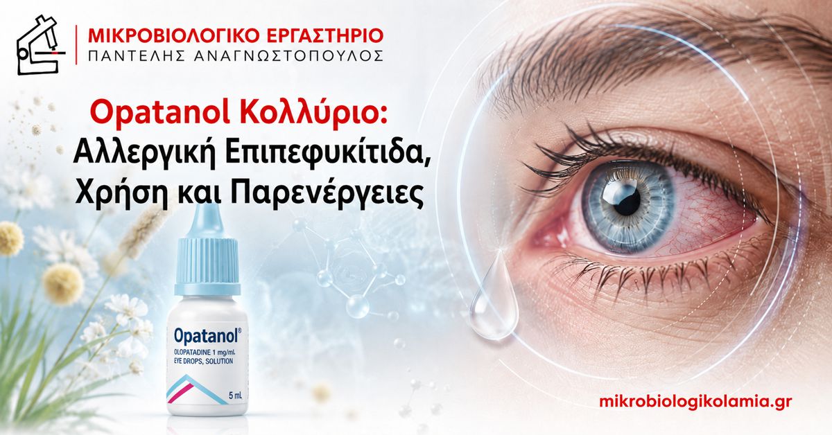 Opatanol Κολλύριο: Χρήση, Δοσολογία και Παρενέργειες 1 Opatanol κολλύριο για αλλεργική επιπεφυκίτιδα και ερεθισμένο μάτι