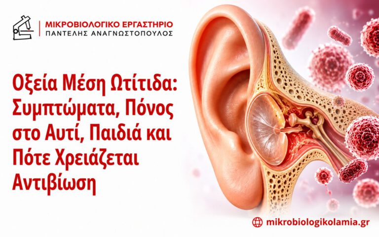 Οξεία μέση ωτίτιδα – συμπτώματα, πόνος στο αυτί, παιδιά και αντιβίωση