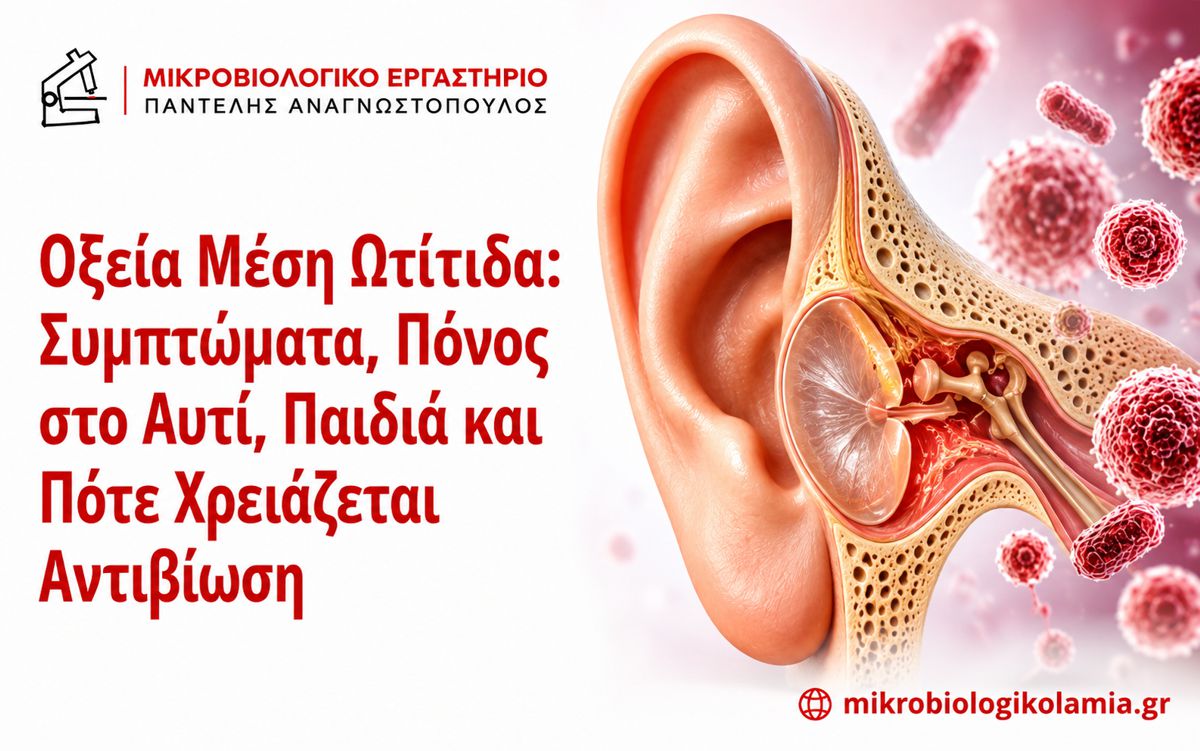 Οξεία Μέση Ωτίτιδα: Συμπτώματα, Παιδιά και Αντιβίωση